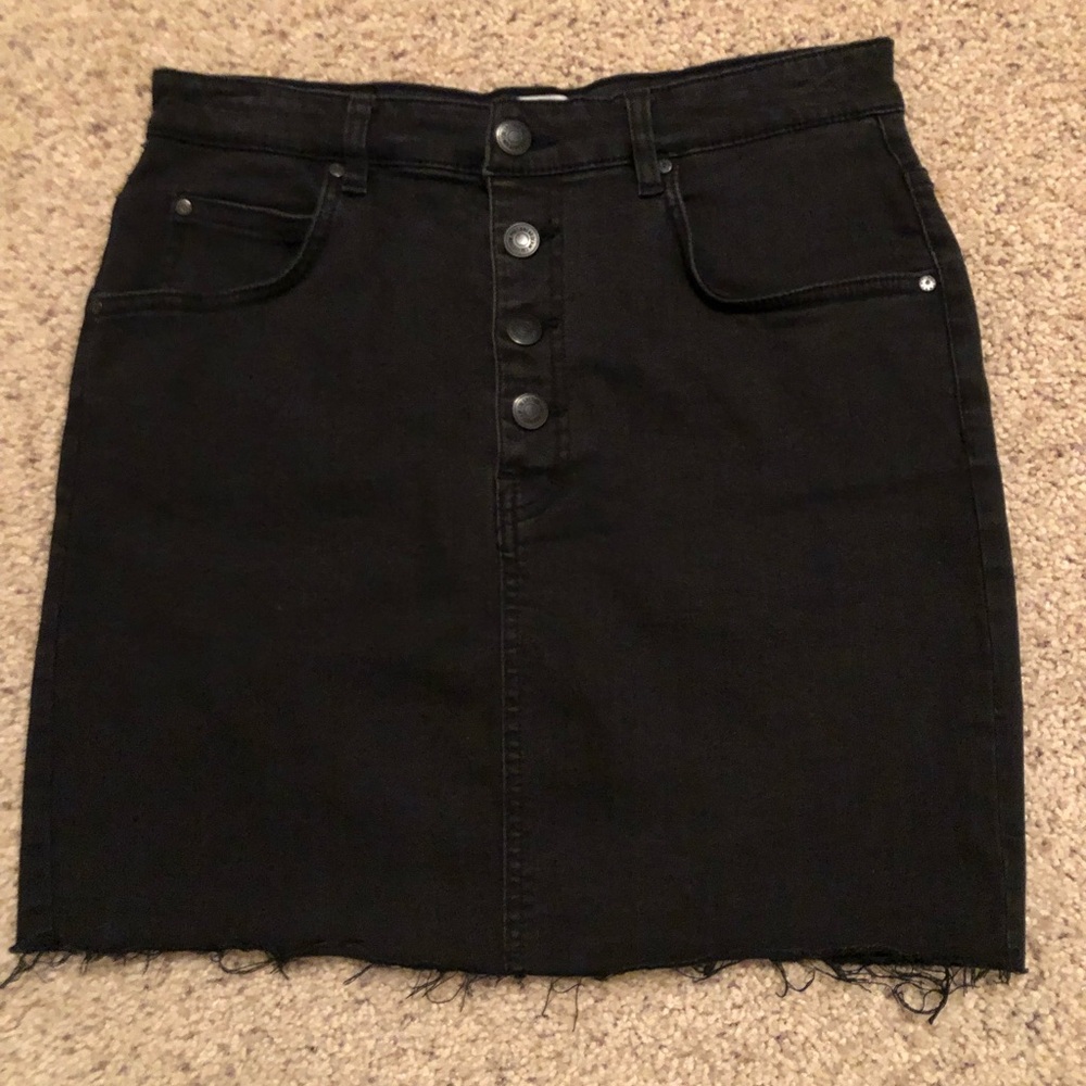 Pull & Bear Cut-Off Denim Skirt